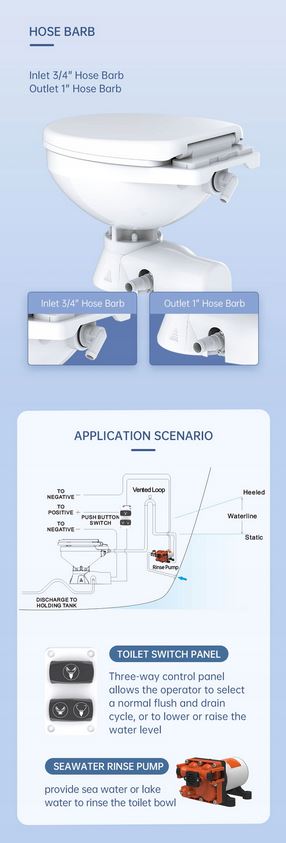 TOALETA CERAMICZNA SEAFLO QUIET FLUSH L 12V SFMTE1-04