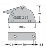 STOPER FAŁOWY ANTAL CAM 611 POTRÓJNY AN.513.130