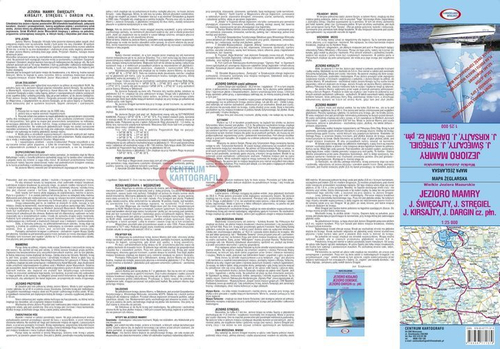 MAPA laminowana - JEZIORO MAMRY I OKOLICZNE