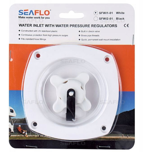 WLEW WODY Z FILTREM I REGULACJĄ CIŚNIENIA 117mm SEAFLO SFWI1-01
