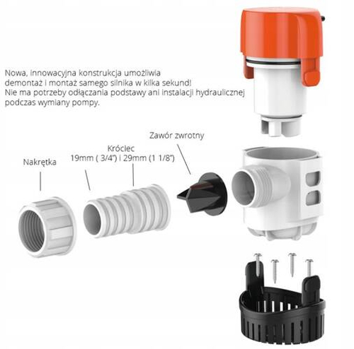 POMPA ZĘZOWA AUTOMA.12V SFBP1-G1100-13B 70l SEAFLO