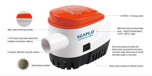 POMPA ZĘZOWA SEAFLO 70 l/min SFBP1-G1100-06 AUTO