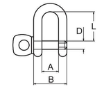 SZEKLA OKRĄGA KRÓTKA "D" 10 mm