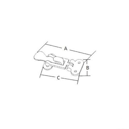 ZAPIĘCIE KANDAHAR 100 X 46 mm M3500210