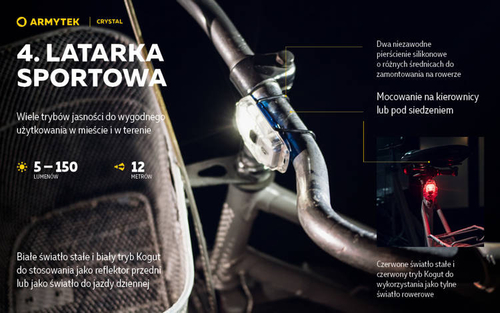  LATARKA WIELOFUNKCYJNA ARMYTEK CRYSTAL BLUE F07001B
