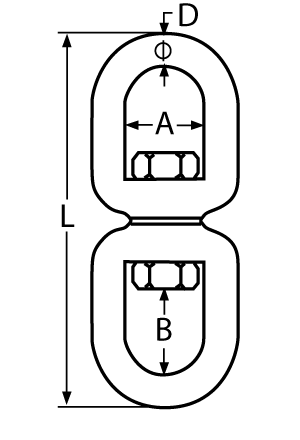 KRĘTLIK OCZKO-OCZKO 8 A4 INOX 2-2049-4-8