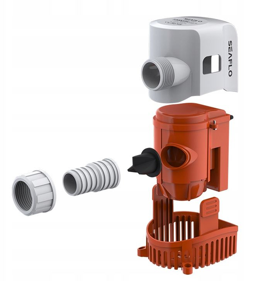 POMPA WODY ZĘZOWA AUTOMATYCZNA 12V 1200GPH 75L SEAFLO SFBP1-G1200-17