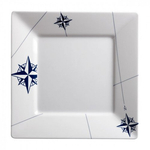 ZESTAW 6 TALERZY KWADRAT 25 cm MELAMINA 15021 NORTHWIND