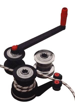 KABESTAN ALUMINIOWY ŁYSIAK K2 Z RUCHEM ZWROTNYM PRAWY