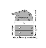 STOPER FAŁOWY ANTAL CAM 611 PODWÓJNY AN.513.120