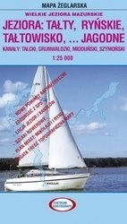 MAPA laminowana -JEZIORO TAŁTY, RYŃSKIE, OKOLICZNE