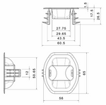 UCHWYT LAMPKI KAMIZELKI RATUNKOWEJ 71214