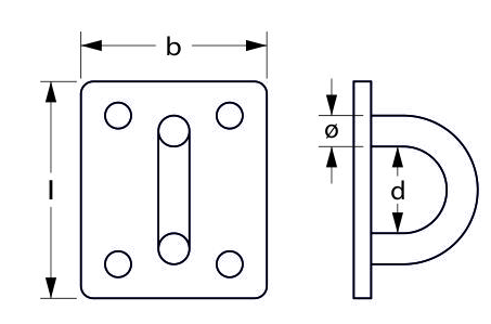 UCHO PAWIĘŹ 8mm STAL A2 2-2021-2-8