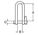 SZEKLA PŁASKA DŁUGA 6 mm 2-2110-4-6-1