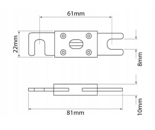 BEZPIECZNIK ANL 150 A DO STERU STRUMIENIOWEGO 03988-150