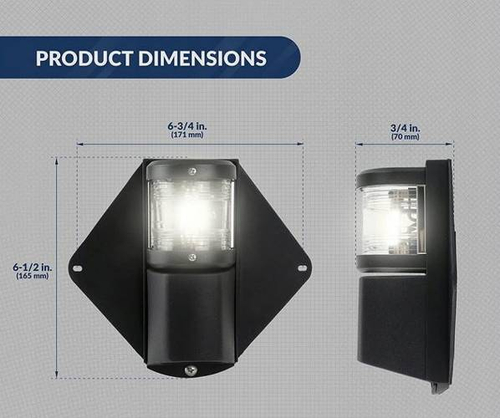 LAMPA NAWIGACYJNA MASZTOWA OŚWIETLENIE POKŁADOWE 00100-LD