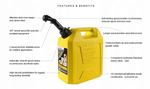 KANISTER NA ROPĘ (DIESEL) 20L AUTOMATYCZNY ZAWÓR SFDT-20-01