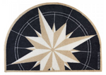 WYCIERACZKA MARYNISTYCZNA WIND ROSE ROUND BLUE MB41214 70x50 cm