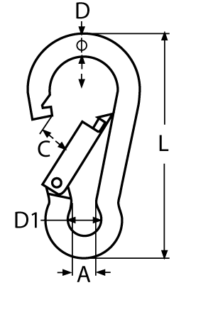 KARABIŃCZYK 2-2044-4-3x30 STAL KWASOODPORNA A4