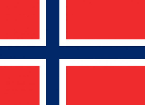 BANDERA NORWEGII 19x35 POLIESTER