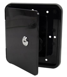 WLEW WODY Z KLAPKĄ 151x166mm ZAMYKANY NA KLUCZ CZARNY SFWH2-151-166-01