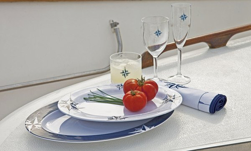 PÓŁMISKI ZESTAW 2 SZTUKI MELAMINA 15009 NORTHWIND