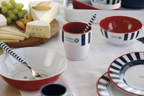 ZESTAW NACZYŃ VENEZIA Z MELAMINY 6 OS. 24 EL. 68144