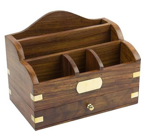 ORGANIZER DREWNIANY NA BIURKO 7229