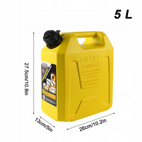 KANISTER NA ROPĘ (DIESEL) 5L AUTOMATYCZNY ZAWÓR SFDT-05-01