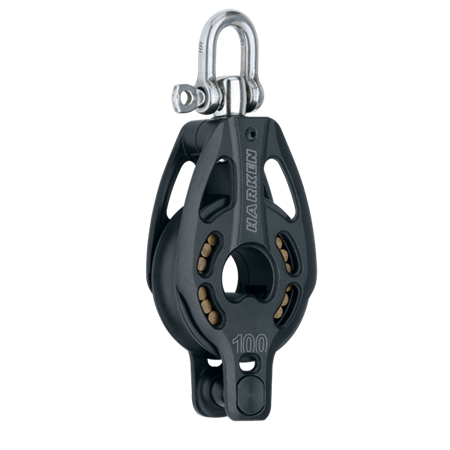 Blok aluminiowy HARKEN 100 mm krętlik, zaczep 3247
