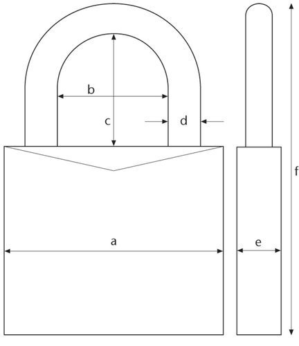 KŁÓDKA ABUS® MARINE 718/40 TWINS - ZESTAW 2 SZTUKI