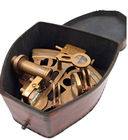 SEKSTANT MOSIĘŻNY W SKÓRZANYM ETUI NSLB72/4 