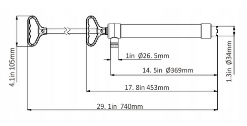 RĘCZNA POMPA ZĘZOWA SFPH-H740-01 SEAFLO