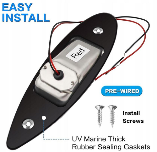 LAMPY NAWIGACYJNE LED PORT & STARBOARD 112,5 st. WPUSZCZANE HF65-800B