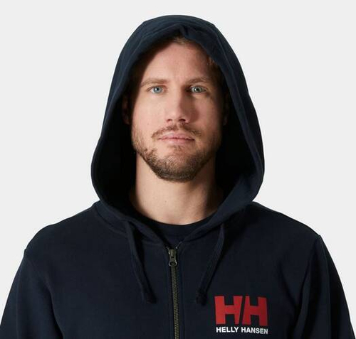 BLUZA MĘSKA Z KAPTUREM HELLY HANSEN LOGO FULL ZIP HOODIE 30393 597