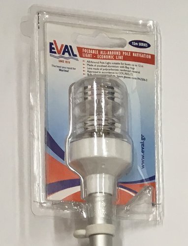 LAMPA NAWIGACYJNA 360˚ 100 cm 12V 10W 02881-W z gniazdem BIAŁA