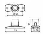 LAMPA NAWIGACYJNA TOPOWA / LEDOWA - 10cm C25010C-1