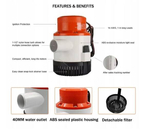 POMPA ZĘZOWA 12V SFBP1-G3500-01 220L/MIN SEAFLO