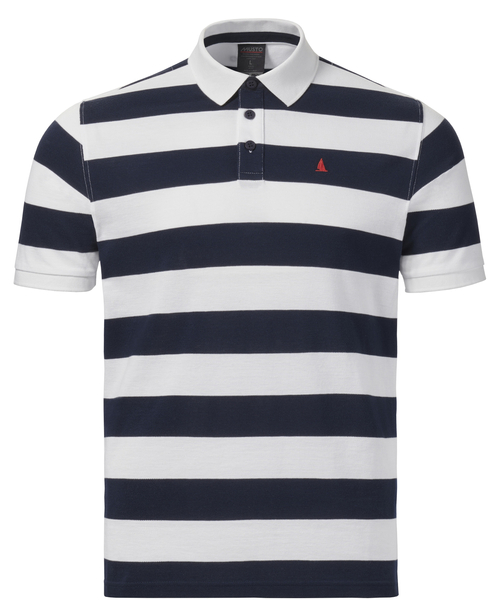 KOSZULKA POLO MUSTO ORIGINAL STRIPED SHORT-SLEEVE 85105 599