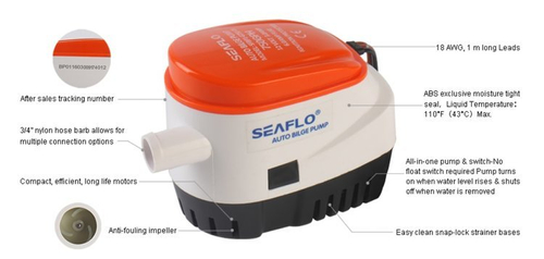 POMPA ZĘZOWA SEAFLO 35 l/min SFBP1-G600-06 AUTO