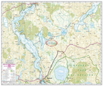 MAPA laminowana -JEZIORO TAŁTY, RYŃSKIE, OKOLICZNE