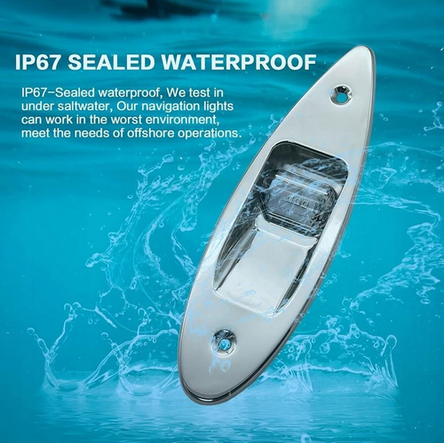 LAMPY NAWIGACYJNE LED PORT & STARBOARD 112,5 st. WPUSZCZANE HF65-800B