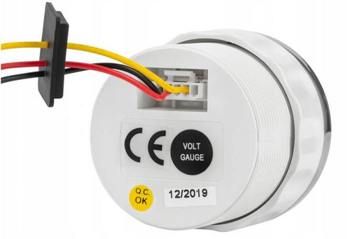 ZEGAR / WSKAŹNIK NAPIĘCIA - WOLTOMIERZ 8-16V / 12V LED