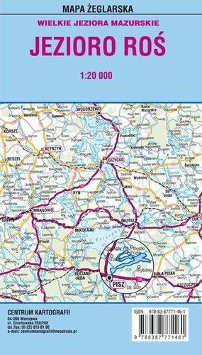 MAPA laminowana - JEZIORO ROŚ