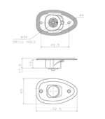 LAMPY NAWIGACYJNE 112,5o MICRO LED 74358 WHITE 