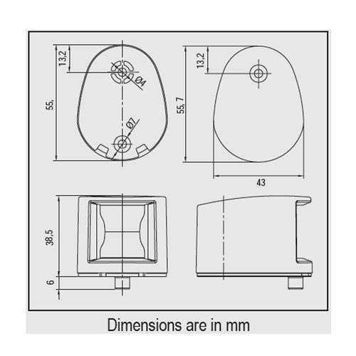 LAMPA NAWIGACYJNA LED STERN 135 ST. RUFOWA 71302 POZIOM