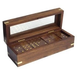 GRA DOMINO W DREWNIANEJ SKRZYNCE 4202