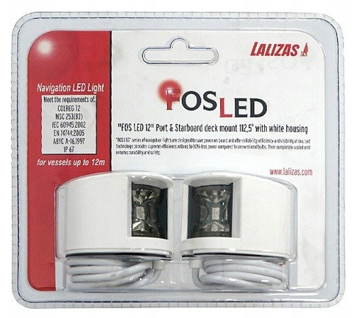 LAMPA NAWIGACYJNA 2 SZTUKI LED PORT & STARBOARD 112,5 st. 71318