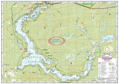 MAPA laminowana - JEZIORO NIDZKIE
