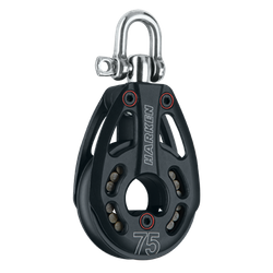 Blok aluminiowy HARKEN 75 mm, Low-Load, krętlik 3243